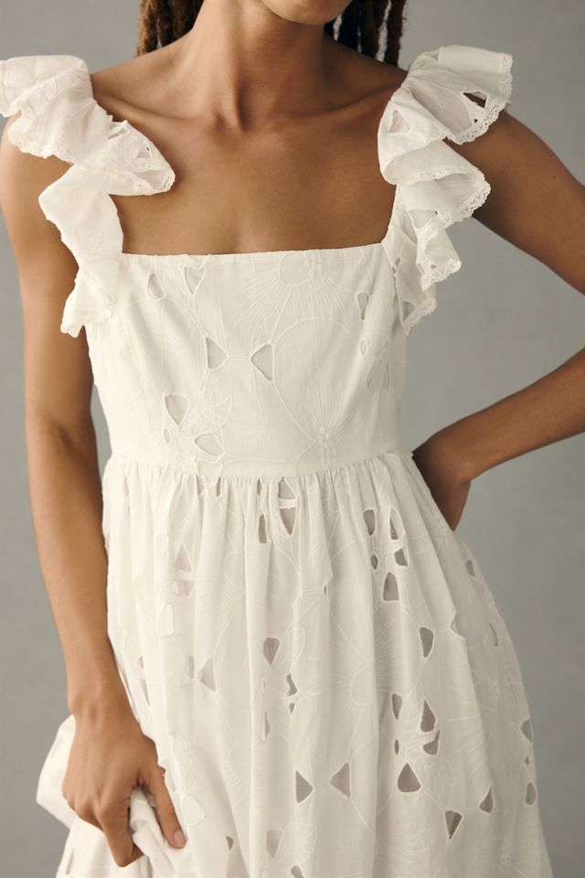 Forever That Girl Tie-Back Ruffled Eyelet Dress #2