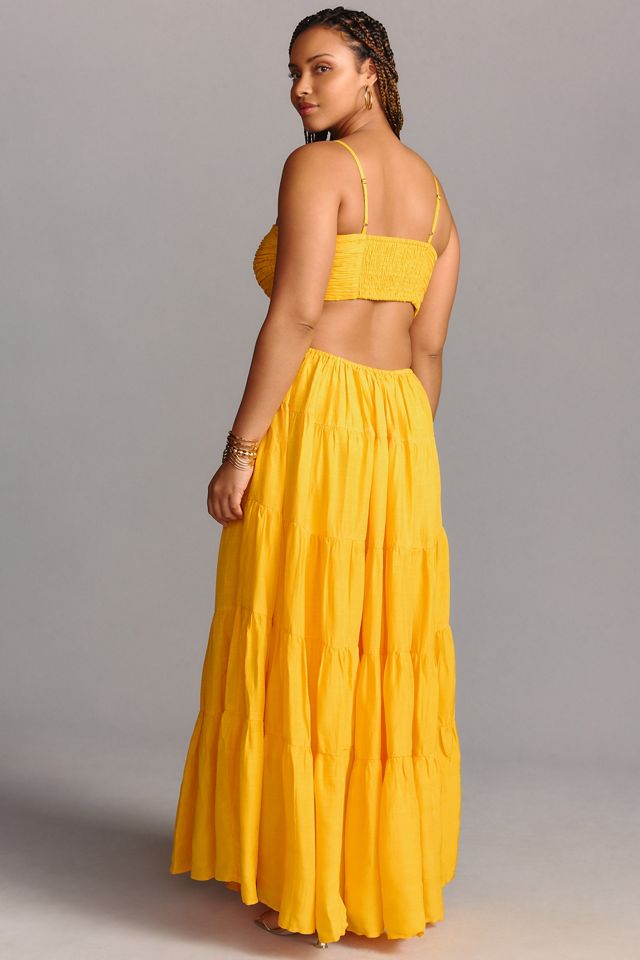 Let Me Be Cutout Tiered Dress #5