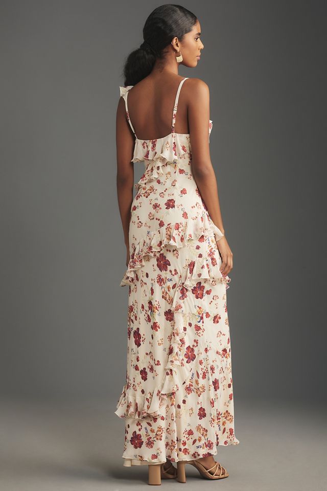 Let Me Be Sleeveless Ruffle Maxi Dress #3