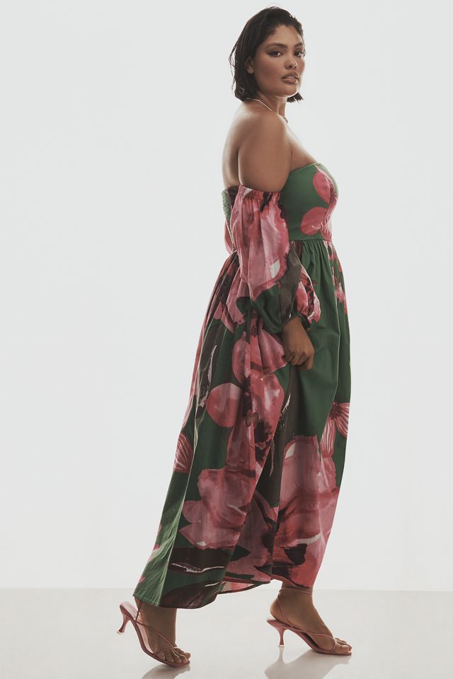 Let Me Be Long-Sleeve Printed Midi Dress #5