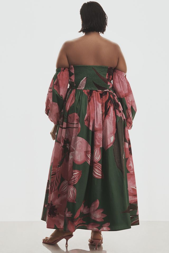 Let Me Be Long-Sleeve Printed Midi Dress #6