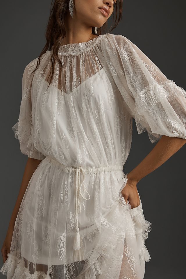 Let Me Be Short-Sleeve Ruffle Maxi Dress #1