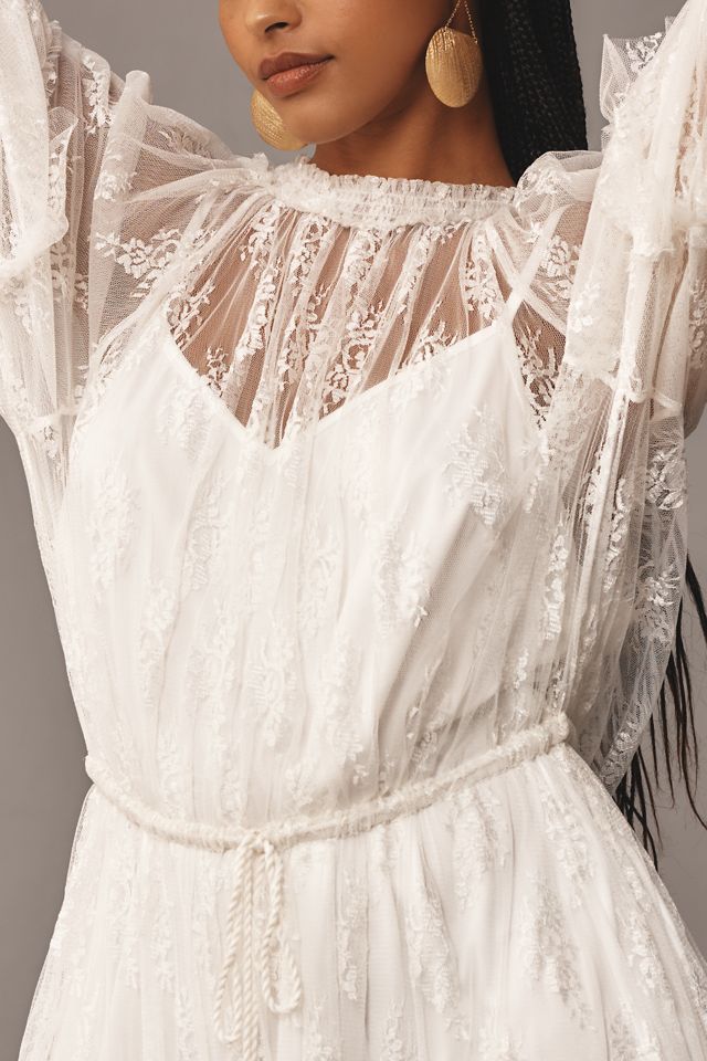Let Me Be Short-Sleeve Ruffle Maxi Dress #5