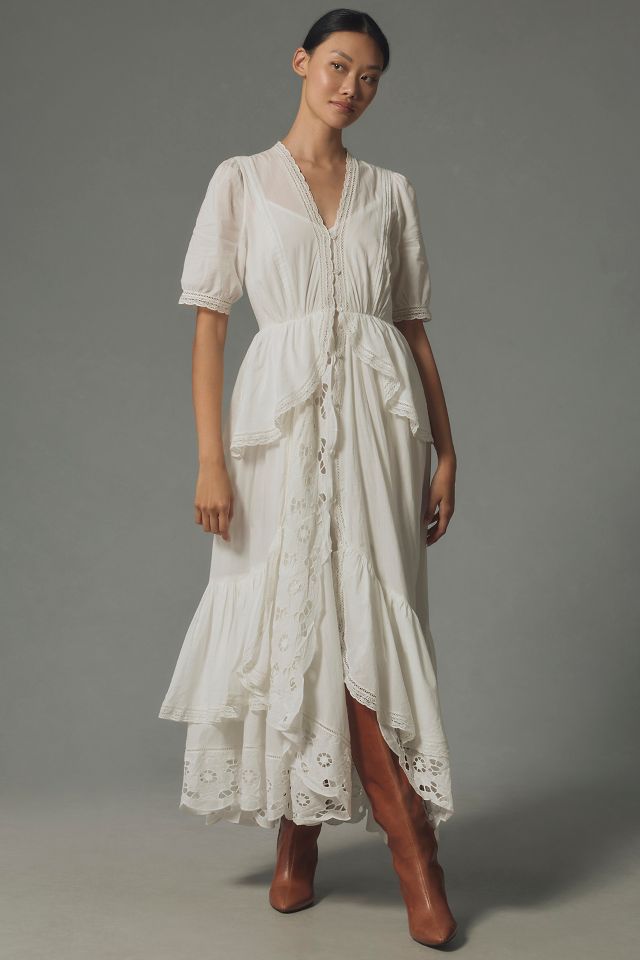 Forever That Girl Raina Lace Maxi Dress Anthropologie