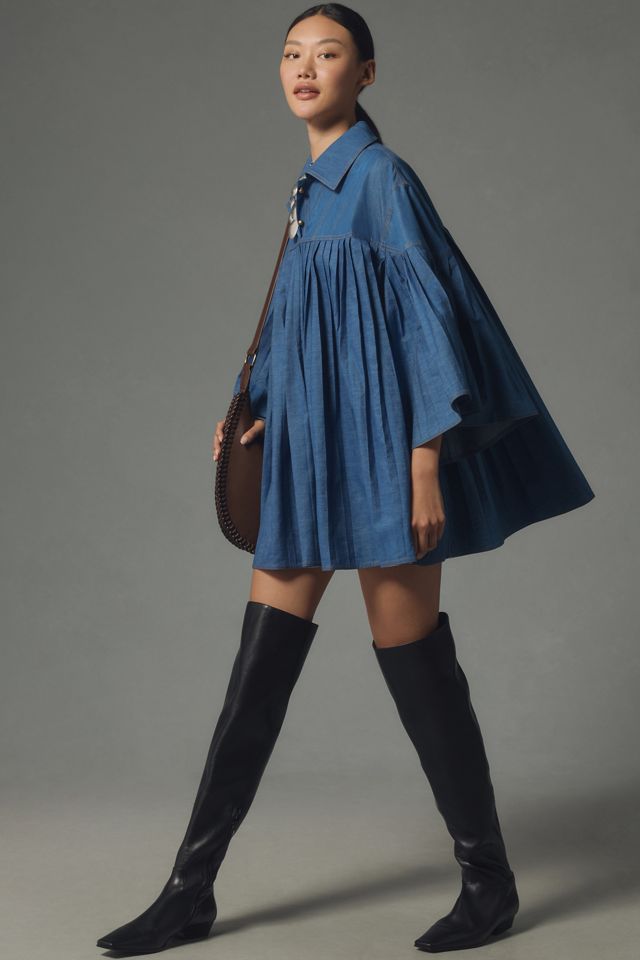 Forever That Girl Katherine Denim Swing Mini Dress #2