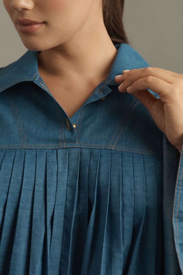 Forever That Girl Katherine Denim Swing Mini Dress #7
