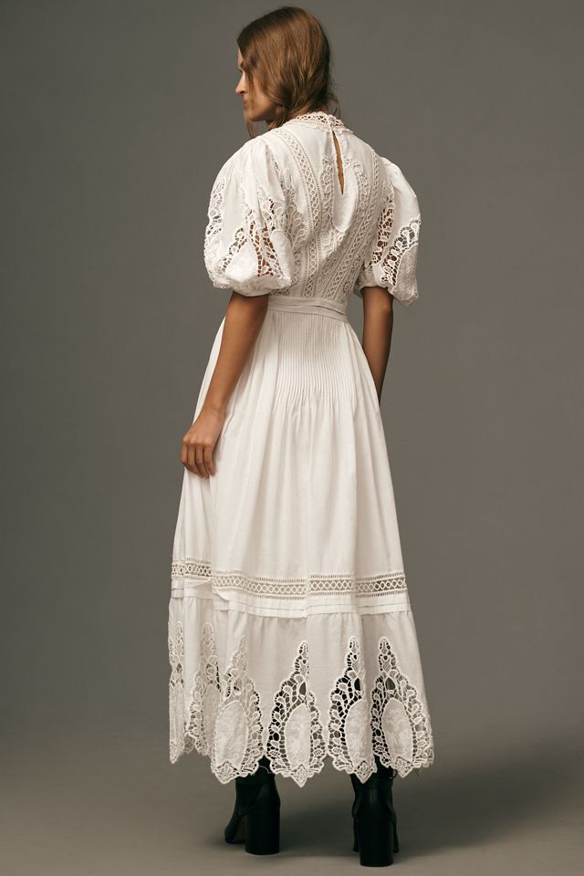 Forever That Girl Mock-Neck Lace Maxi Dress #1