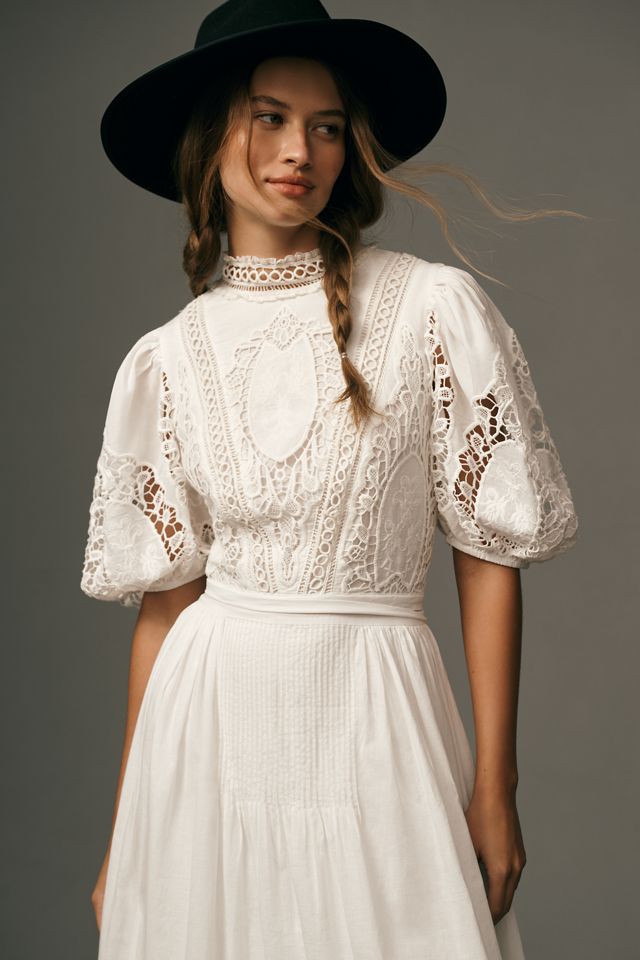 Forever That Girl Mock-Neck Lace Maxi Dress #2