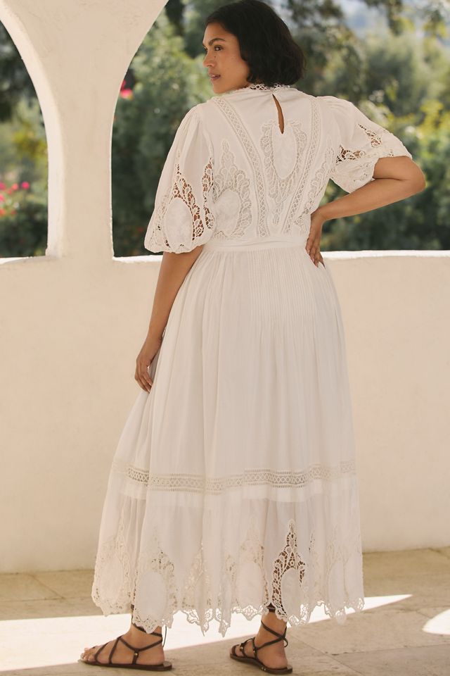 Forever That Girl Mock-Neck Lace Maxi Dress #5