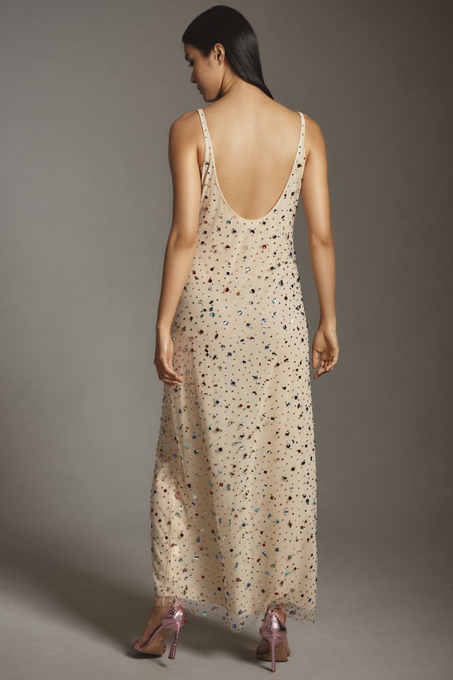Vestido Largo de Malla Enjoyada Let Me Be #1