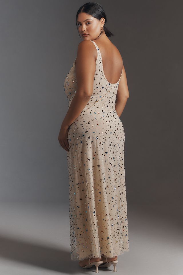 Let Me Be Bejeweled Mesh Maxi Dress #7