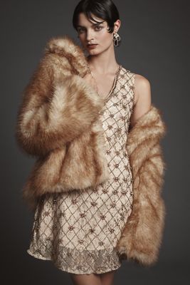 Vestido Corto Let Me Be con Adornos de Cristal