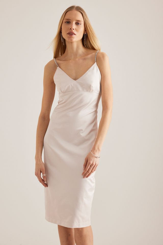 Robe mi-longue à bretelles ornées By Anthropologie #1
