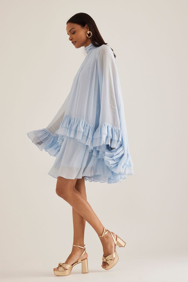 Vestido Mini Capa Volantes By Anthropologie #1