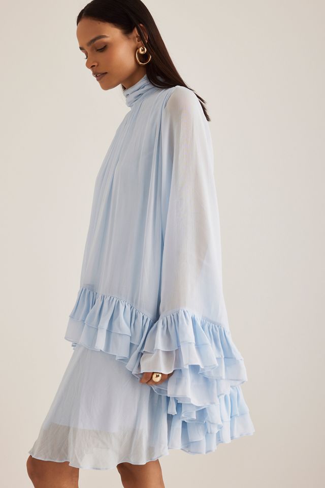 Vestido Mini Capa Volantes By Anthropologie #3