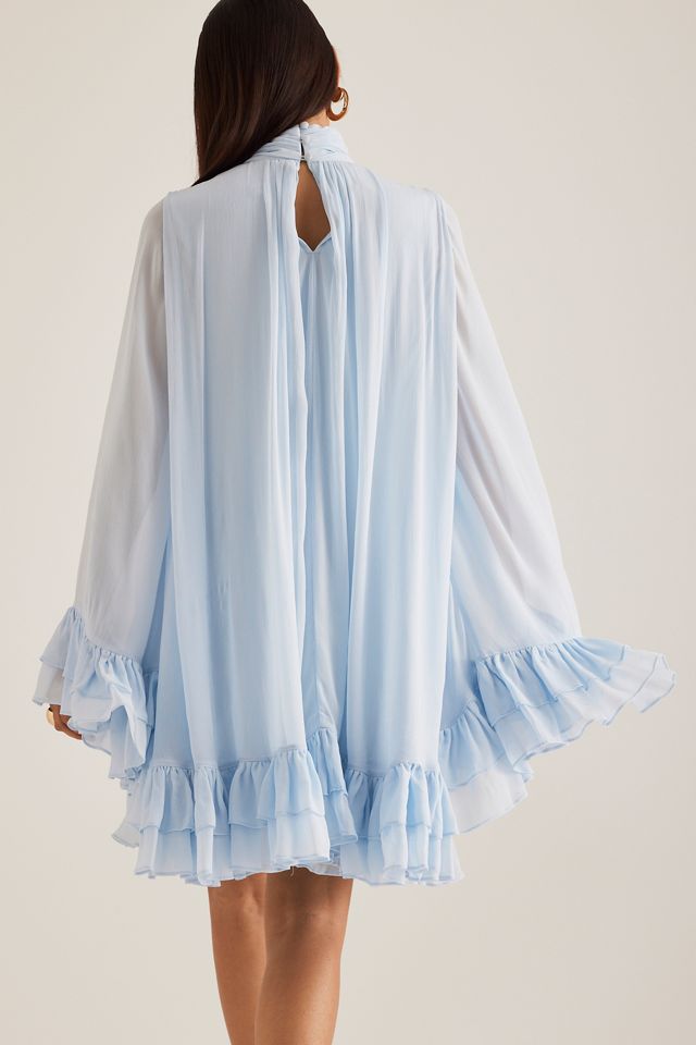 Vestido Mini Capa Volantes By Anthropologie #5