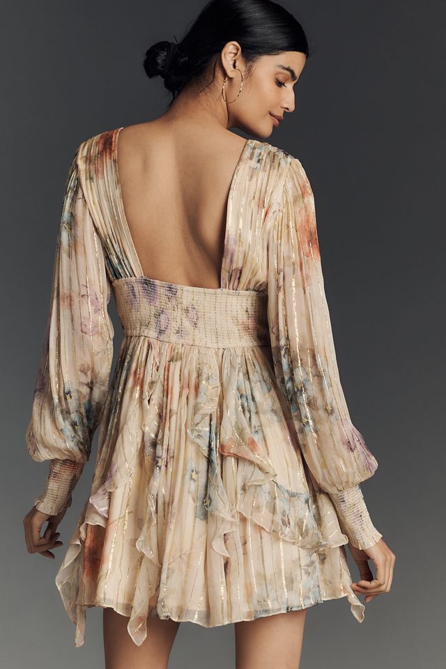 Minivestido de Lurex con Cuello en V Forever That Girl #1