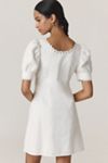 Forever That Girl Puff-Sleeve Scoop-Neck Mini Dress