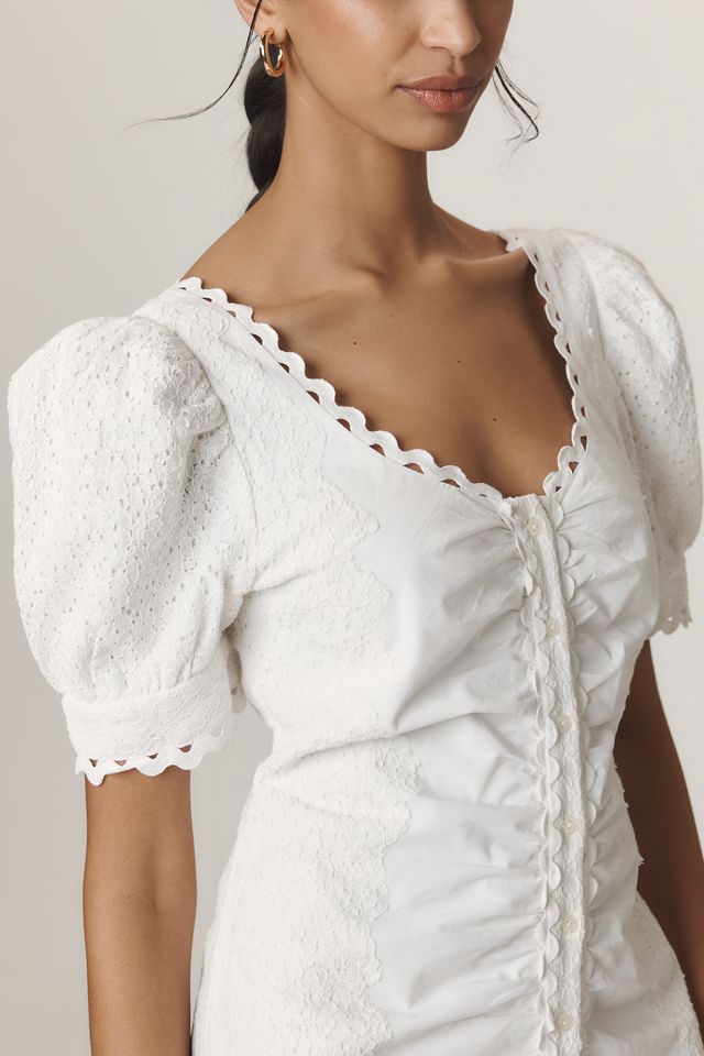 Forever That Girl Puff-Sleeve Scoop-Neck Mini Dress #3