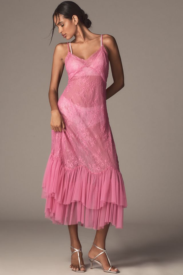 Let Me Be Sheer Lace Midi Dress #2