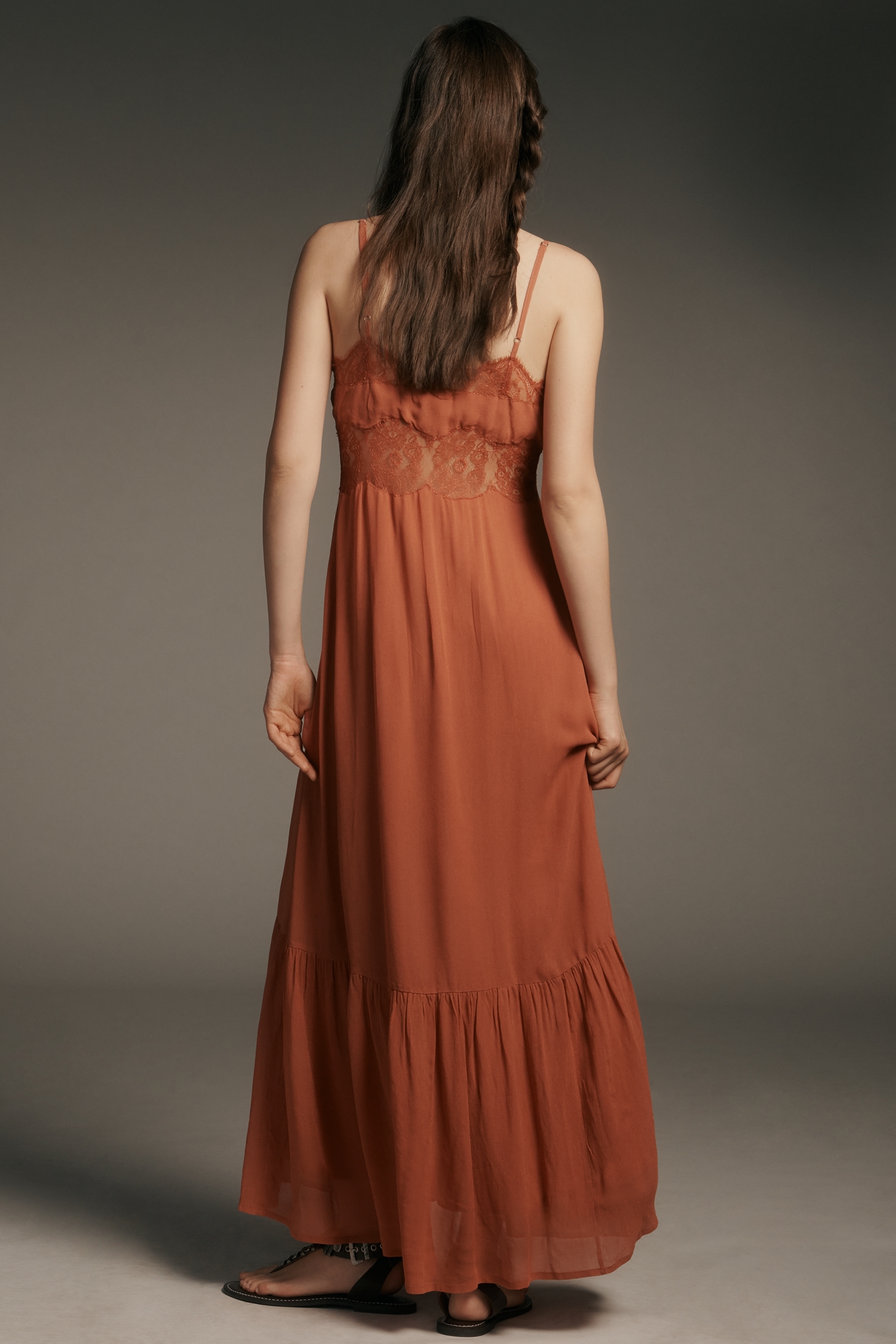 Let Me Be Sleeveless Cutout Maxi Slip Dress