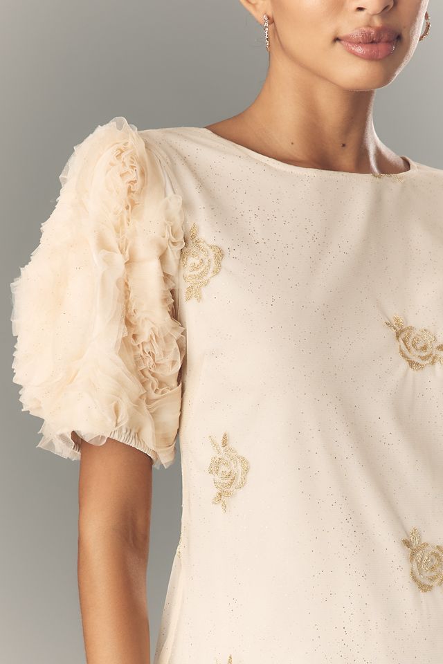 Let Me Be Floral Embroidered Midi Dress #1