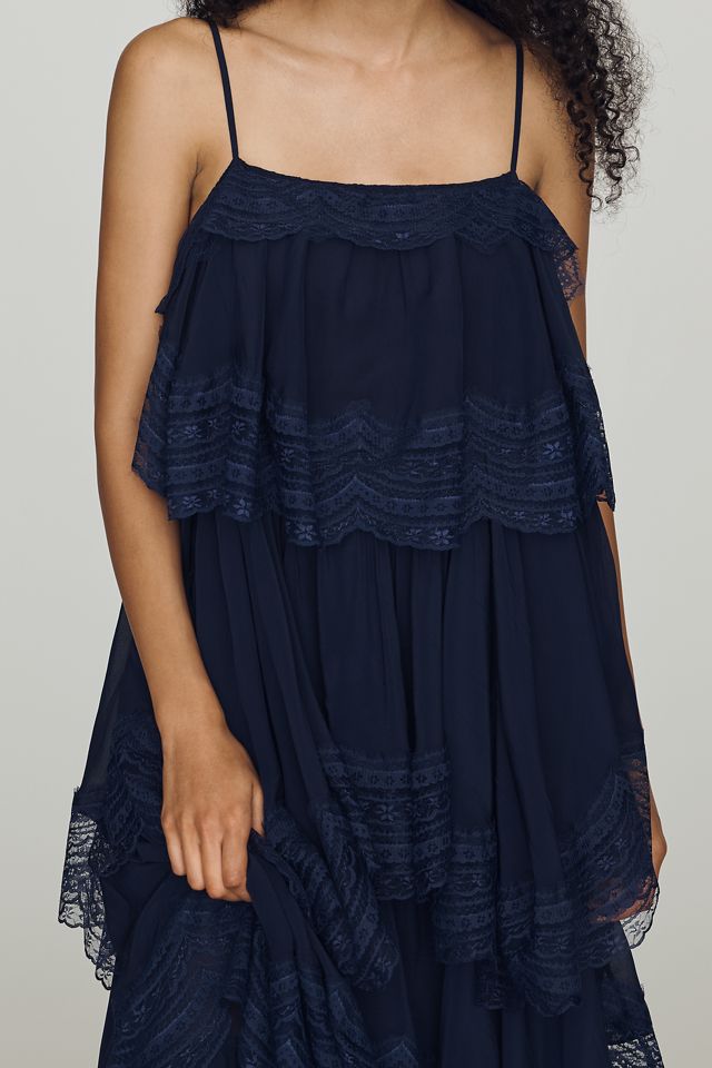 Let Me Be Tiered Lace Maxi Dress #1