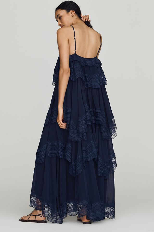 Let Me Be Tiered Lace Maxi Dress #2