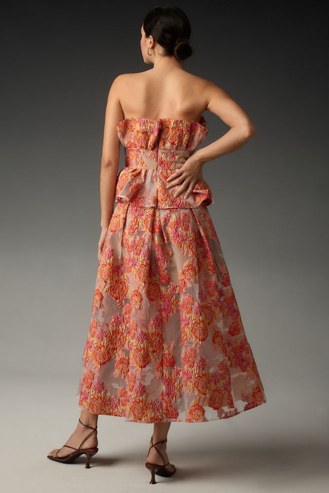 Ellietta Tartan Ruffle Maxi Dress - NEAPOLITAN