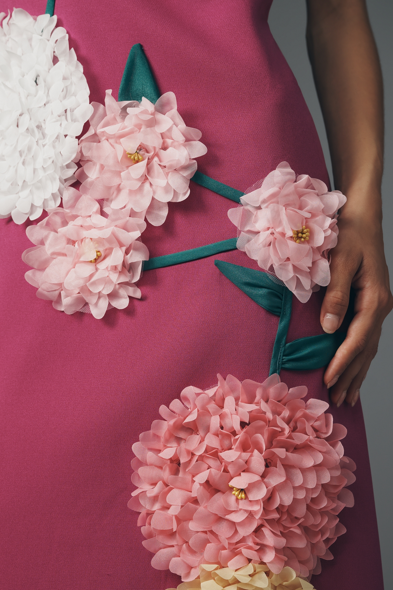 Elliatt Buttercup Floral Appliqué Maxi Dress