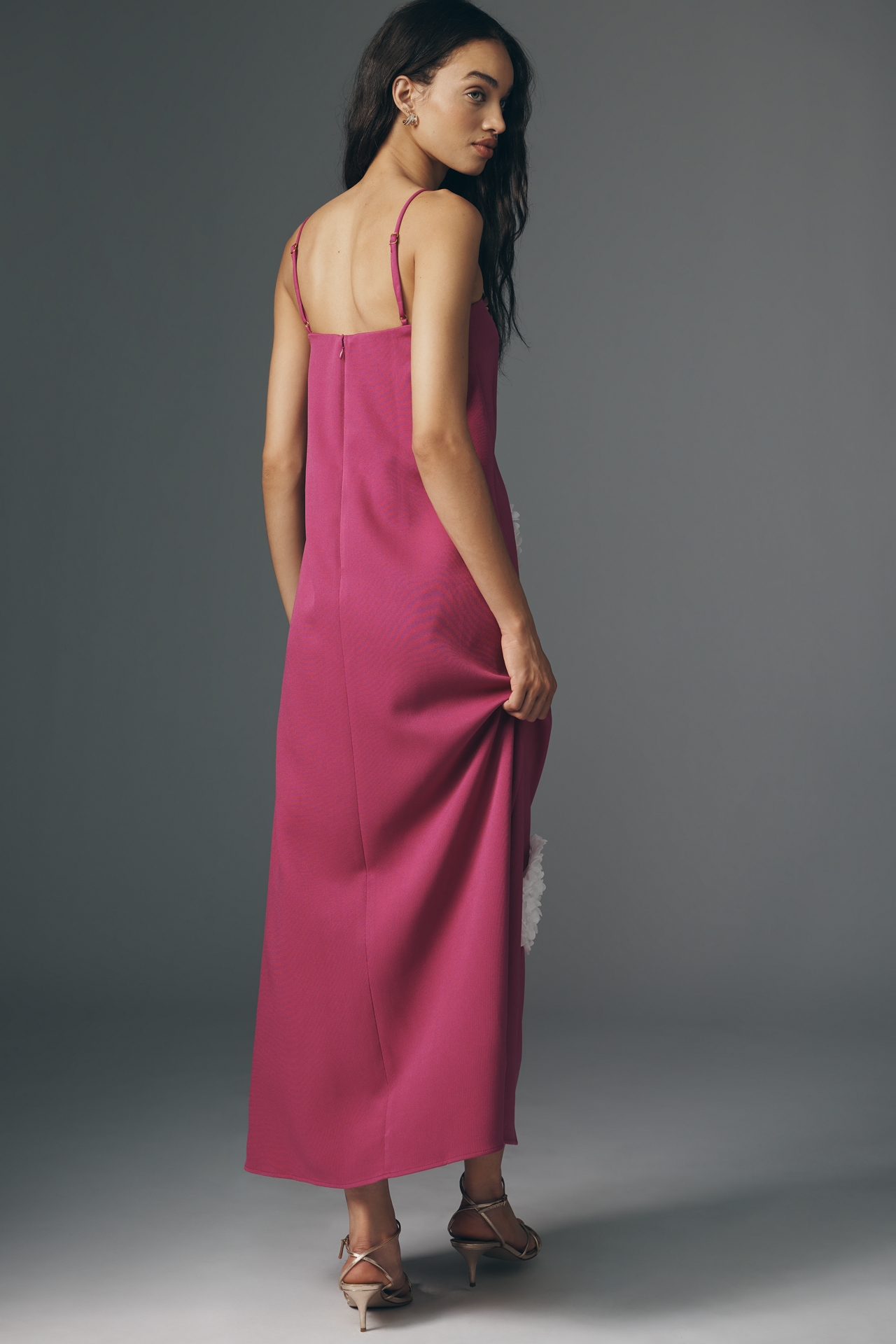 Elliatt Buttercup Floral Appliqué Maxi Dress