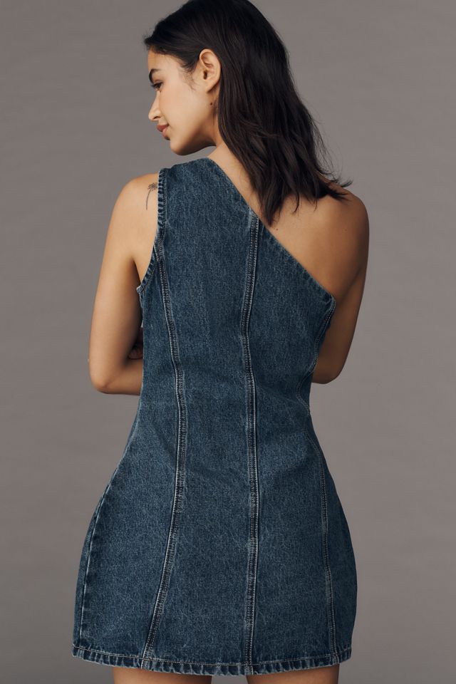 Curaae by Elliatt Adalynn One-Shoulder Denim Mini Dress #2