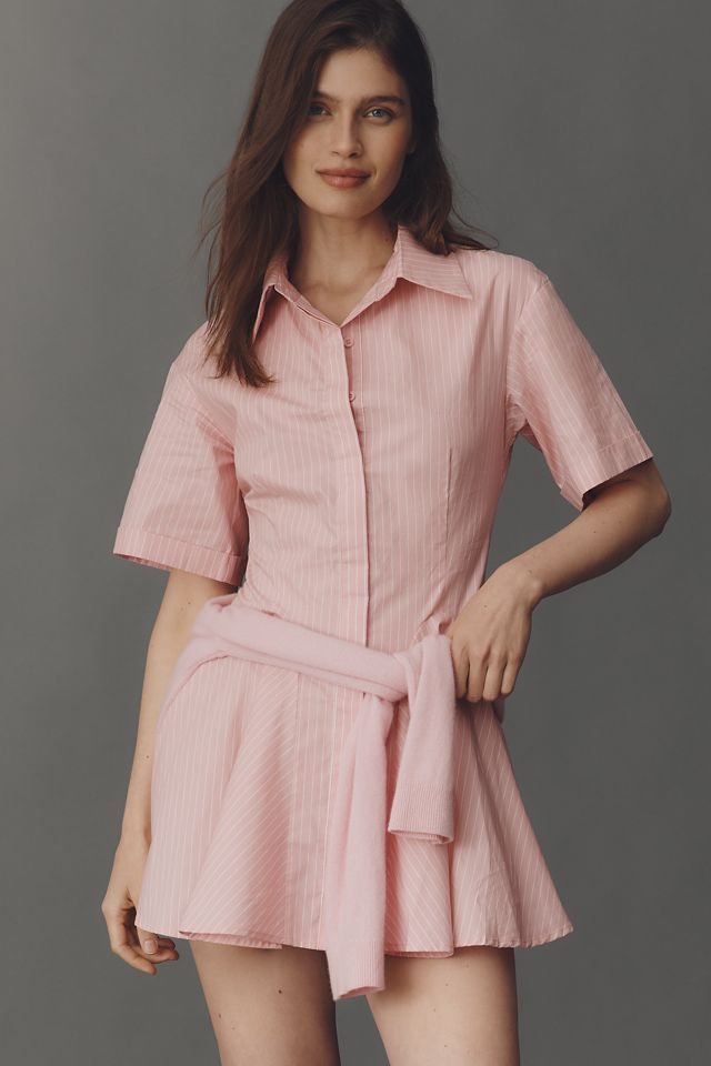 Elliatt Rosalie Short-Sleeve Mini Shirt Dress