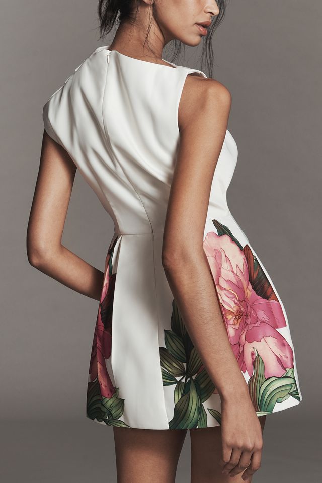 Elliatt Azelie Asymmetric High-Neck Mini Dress #2