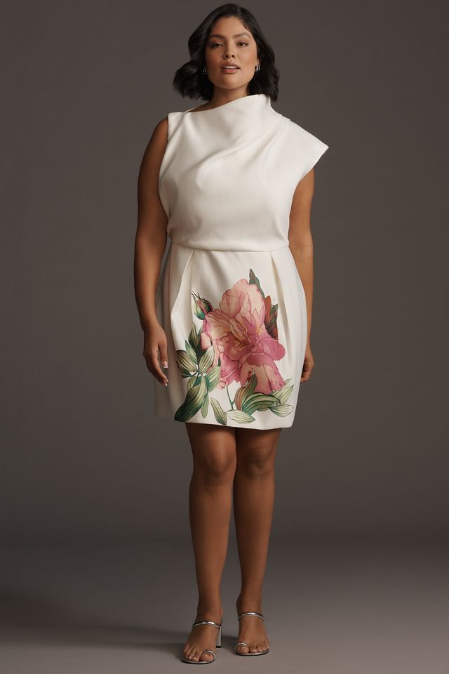 Elliatt Azelie Asymmetric High-Neck Mini Dress #4