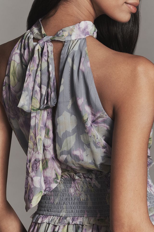 Elliatt Petite Milena Halter Tiered Mini Dress #1