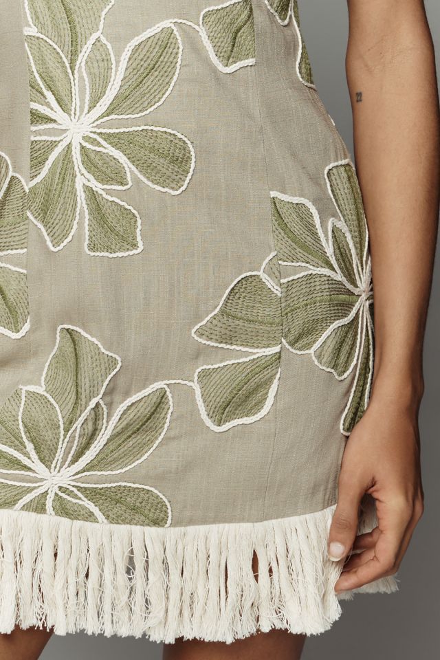 AMERI SHEER FLOWERBASE print top カーキ AMERI(アメリ) SHEER FLOWERBASE PRINT TOPシアーシャツ02210391220