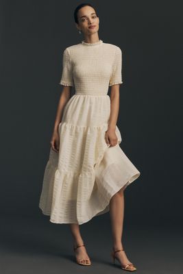 Helsi Corinne Puff-Sleeve Lace Maxi Dress | Anthropologie