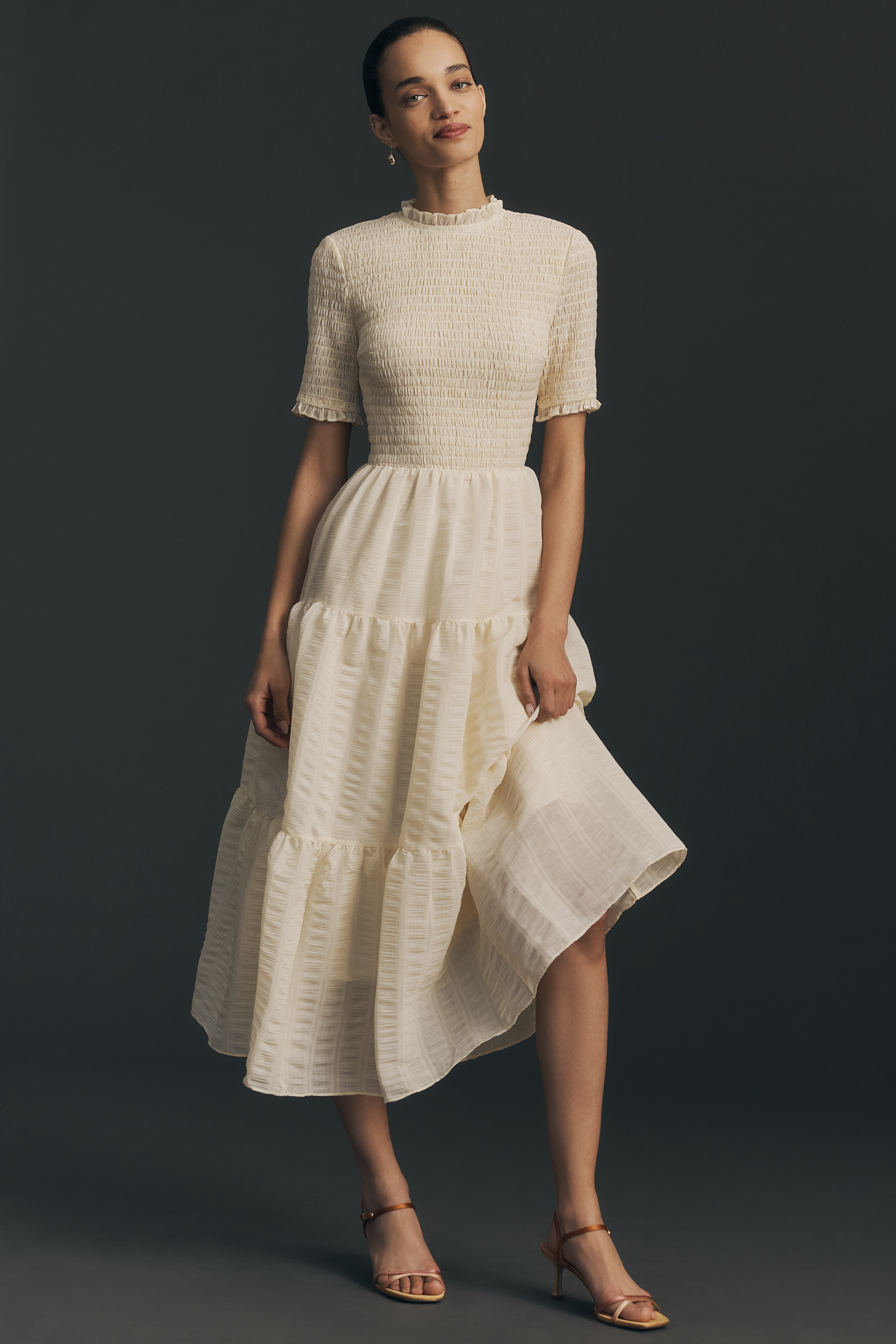 Maribelle Twofer Midi Dress - Image 1
