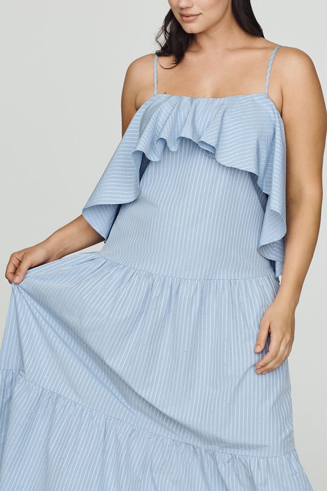 Curaae Plus Seatra Ruffle Midi Dress #5