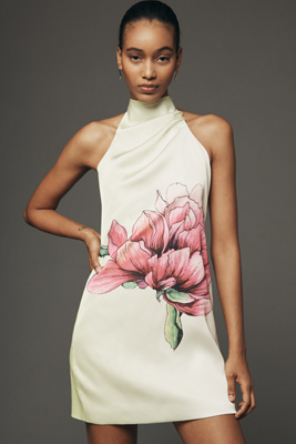 Elisa Plus Halter Mini Dress