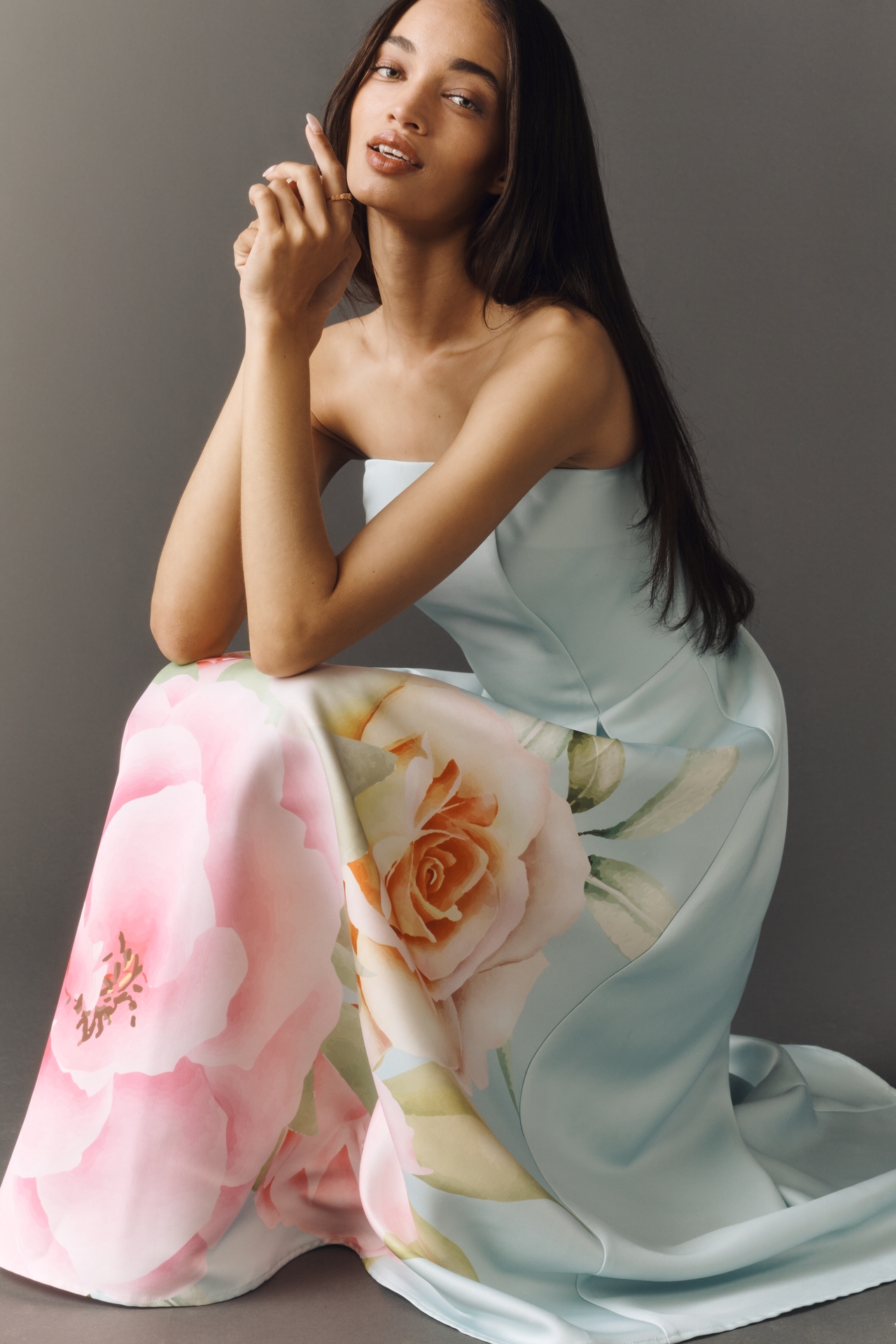 Elliatt Harper Strapless Midi Dress