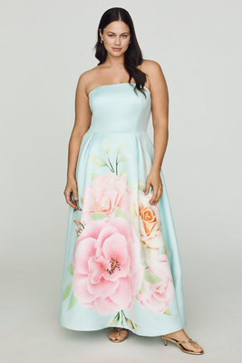 Harper Strapless Midi Dress