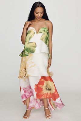anthropologie garden party dress BHLDN Garden Floral Maxi Dress