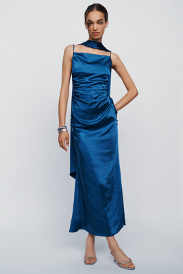 Elliatt Florea Scarf Slip Maxi Dress by Anthropologie