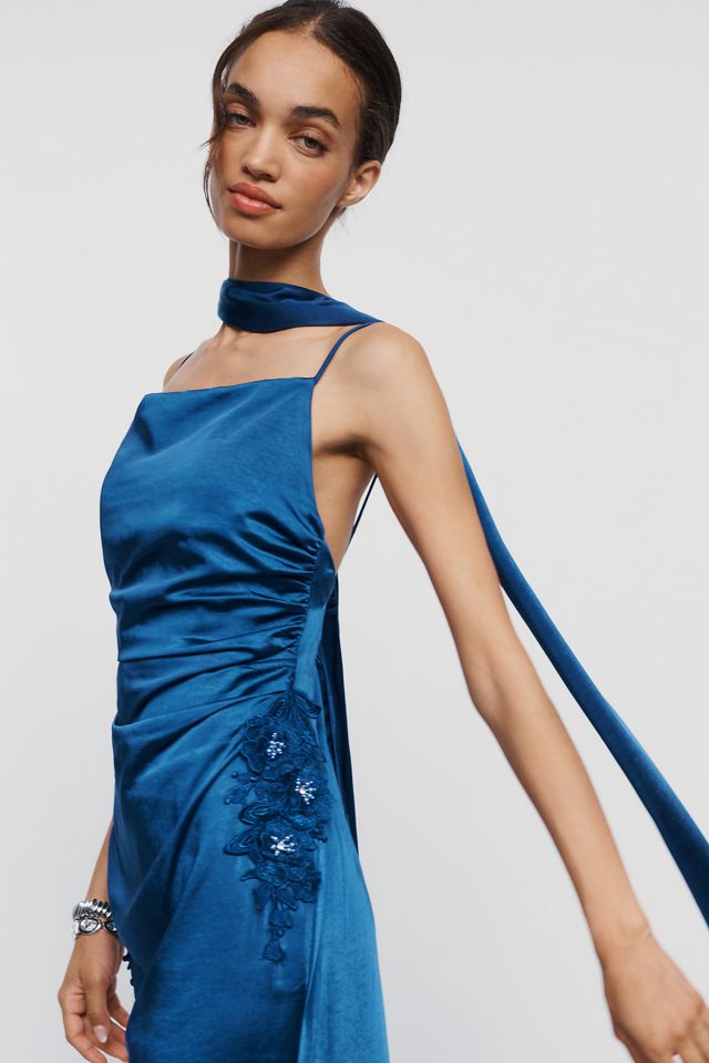 Elliatt Florea Scarf Slip Maxi Dress #1