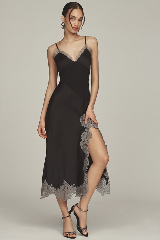 Bl-nk Hector Side-Slit Slip Midi Dress #1
