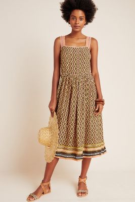 Katya Shimmer Midi Dress | Anthropologie