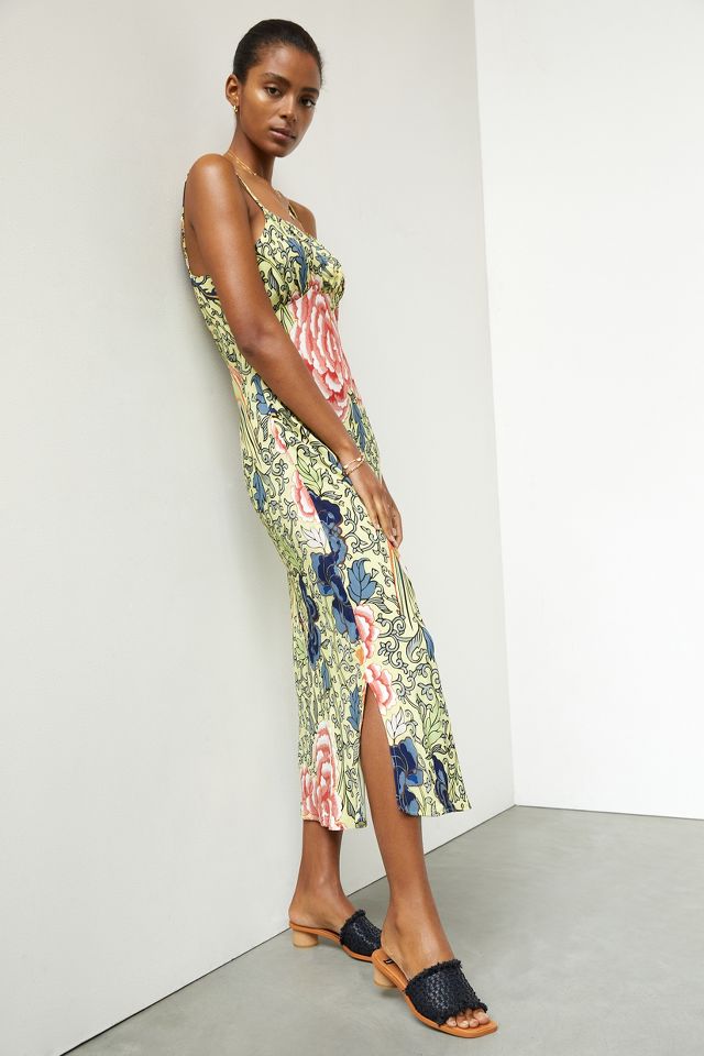 Midi slip 2024 dress floral