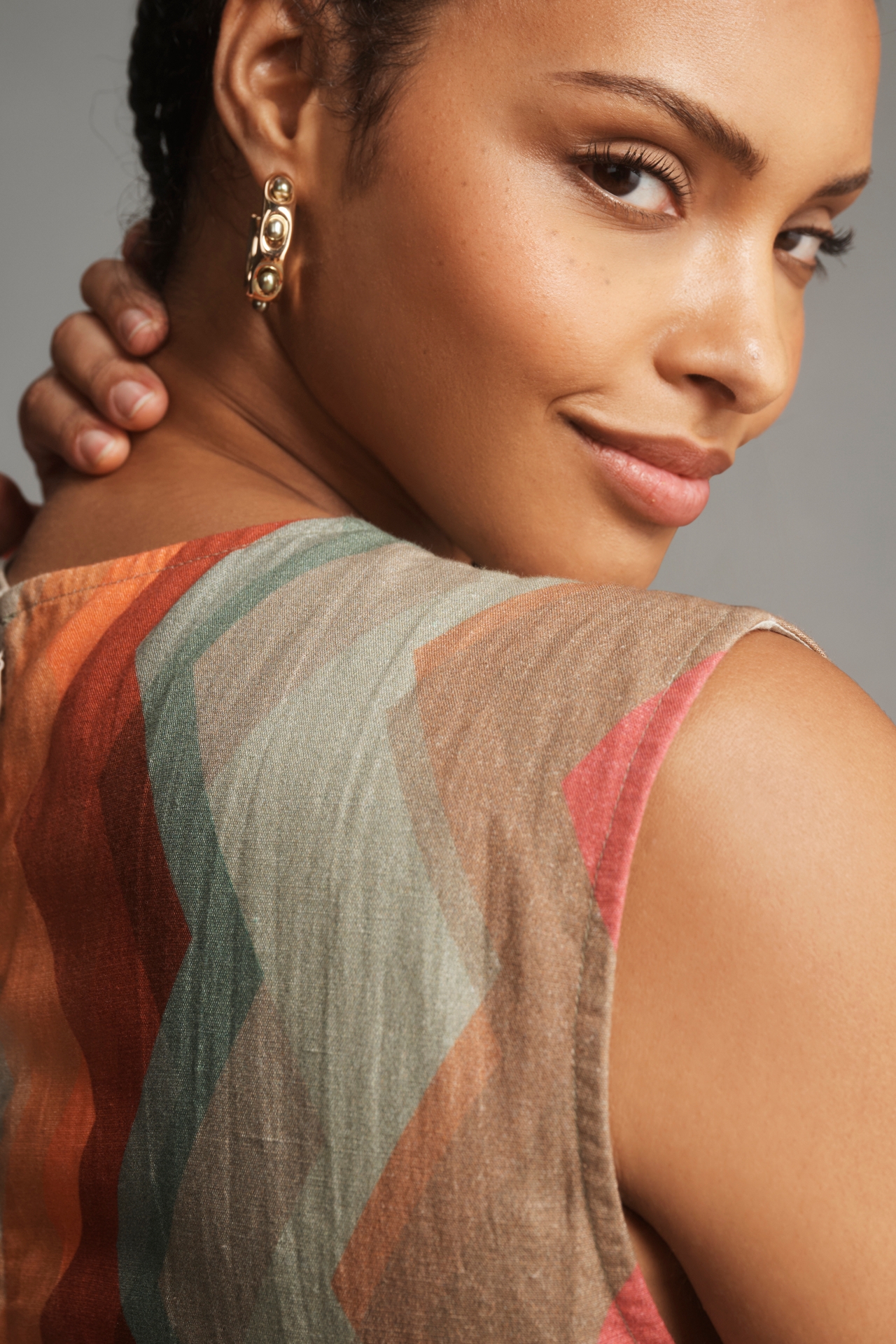 Conditions Apply Sleeveless Crew Neck Shift Mini Dress